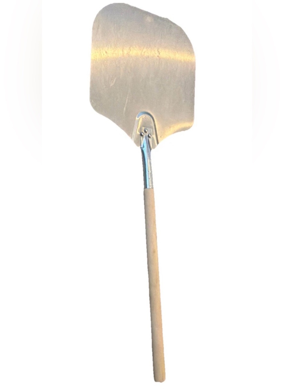 Aluminum Pizza Peel, Wooden Handle, 12 X 14 Inch Blade, 35 Inch Overall Length